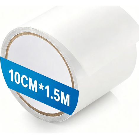 Zeltreparaturband 10 cm x 1,5 m, professionelles, wasserdichtes und transparentes Klebeband zur Reparatur von PVC-beschichteten Markisen, Zelten, Pavillons und LKW-Planen