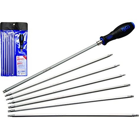 BGS Schraubendreher-Satz mit Wechselklingen T-Profil (für Torx) / TS-Profil (für Torx Plus) 8tlg. - 2325