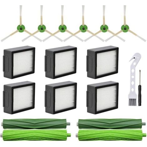 Ricambi per aspirapolvere robot iRobot Roomba I3 I4 I6 I7 I8 E5 E6 E7: spazzola laterale principale, filtro HEPA. (1/4)