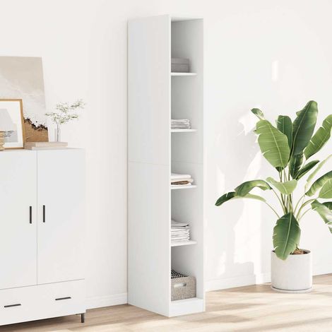 Wardrobe White 30x50x200 cm Engineered Wood vidaXL (1/5)
