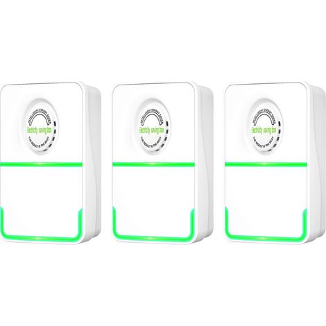 Dispositif d'économie d'énergie, boîte électrique, stabilisateur de tension, protection contre les surtensions, économiseur d'énergie intelligent pour la maison, 3 pièces (1/5)