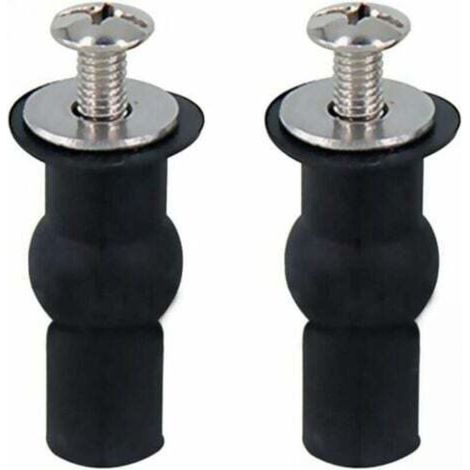 2 Stück Befestigungsteile für WC-Sitze, Befestigungsteile für klappbare WC-Sitze, passend für alle Toiletten (18 mm)