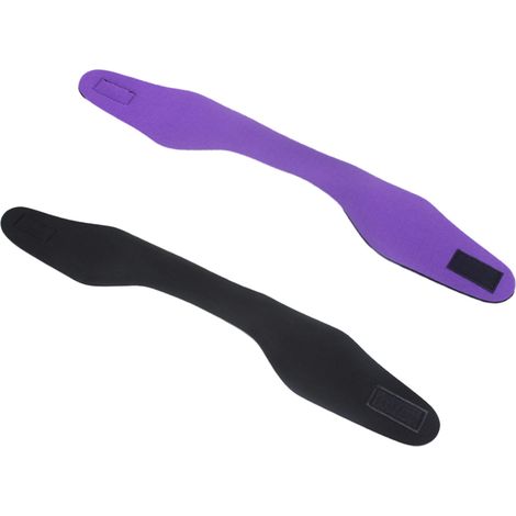 Lot de 2 bandeaux de natation, protection pour les oreilles - Convient aux enfants, adultes, hommes, femmes, bébés et tout-petits, protège-cheveux, 58 cm.../ (1/5)