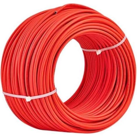 Cable solar V-TAC de 4 mm², unipolar, color rojo, bobina de 100 metros