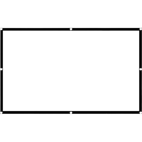 Ecran De Projection Portable - 100 Pouces - Rapport 16:9 - Résolution 4K HD - Pliable Anti-Pliures - Double Face - Pour Salle De Cinéma À Domicile Et Extérieur - 1 Pièce (1/5)