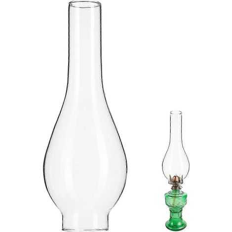 Abat-jour en verre transparent pour lampe à pétrole, cheminée pour lampe à pétrole, couvercle pour lampe à pétrole (1/5)