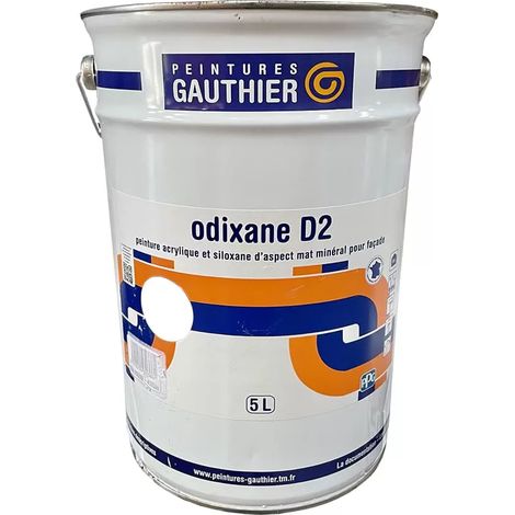 Peinture façade Peintures GAUTHIER Odixane D2 Blanc 5 L