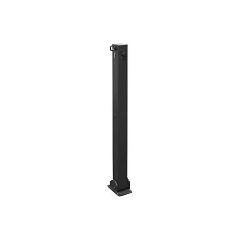 Poste barrera  70 x 70 mm  hierro micáceo  plegable con