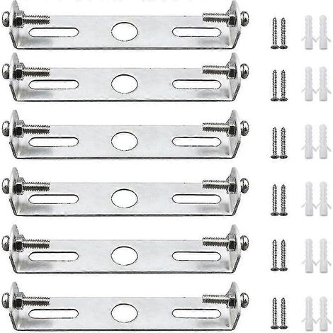 Filiyano-Lot de 6 supports de fixation pour plafonnier, rosaces de 95 mm avec vis, accessoires d'éclairage pour plafond - En stock (85 mm) (1/5)
