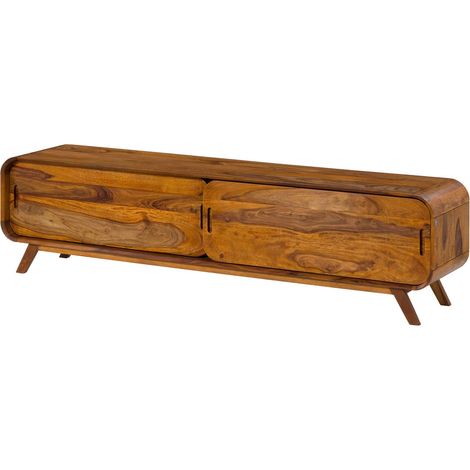 TV-Board Sheesham 192x40x48 hellbraun lackiert MAILAND 129