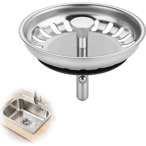 Panier filtre en inox pour bonde évier (1/4)