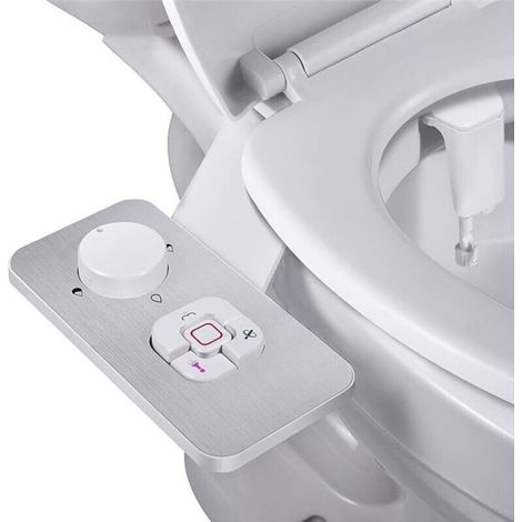 Buse ultra-fine non électrique pour salle de bain , toilettes , bidet , tête de pulvérisation avant et arrière (1/4)