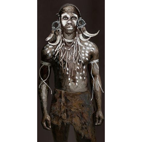 Toile en lin à l'huile, Homme, 150x50x3 cm (1/4)