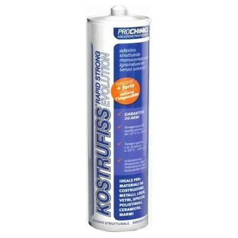 Prochimica KOSTRUFISS RAPID strong evolution adesivo strutturale permanente 310 ML 310 ML