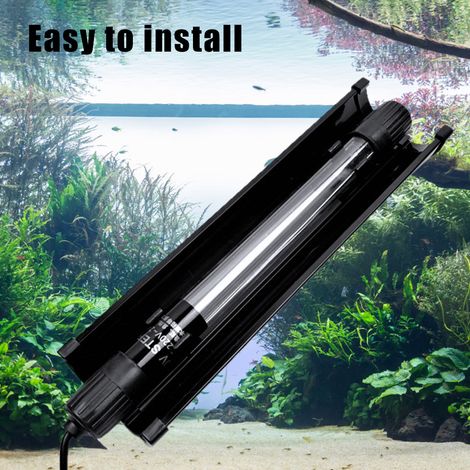 Couvercle d'ombrage pour aquarium avec lampe germicide ultraviolette (1/5)
