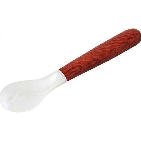 Petite cuillère à thé légère avec manche en bois, idéale pour le miel, la crème glacée et le café.