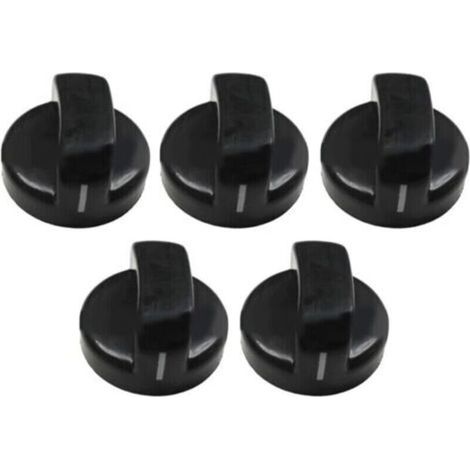 ANDIAMO 5 Stück 8 mm Gasherdknöpfe. Universelle, temperaturbeständige Knöpfe für Gasherde, Kochfelder und Backöfen.