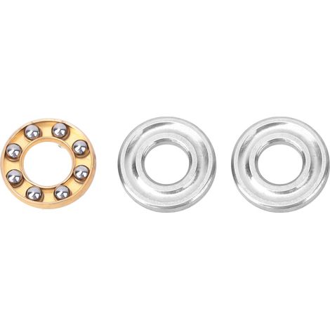10 roulements à billes de poussée miniatures haute précision en acier plat, lot de 10 pièces (4x9x4mm F4-9M) (1/5)