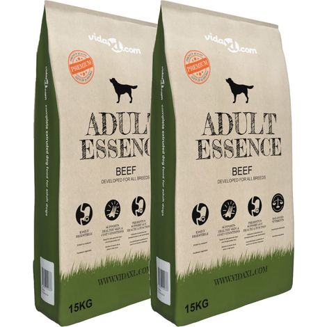 Croquettes pour chien adulte Essence Bœuf, 2 sachets, 30 kg