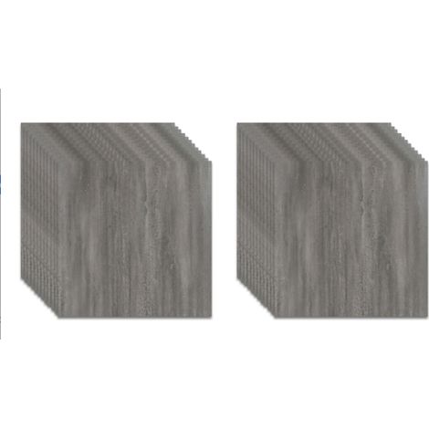 Lot de 24 dalles de sol autocollantes en vinyle PVC pour salon - Lot de 24 dalles de sol autocollantes en vinyle PVC pour salon (1/5)
