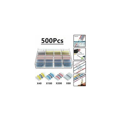 500Pcs Cosses Electriques Souder Gaine Thermorétractable, avec caractéristiques : 500PCS, Table
