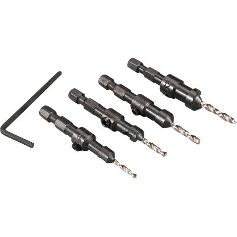 MAKITA D-73455 (4pc) Countersink drill bit set 3-6mm