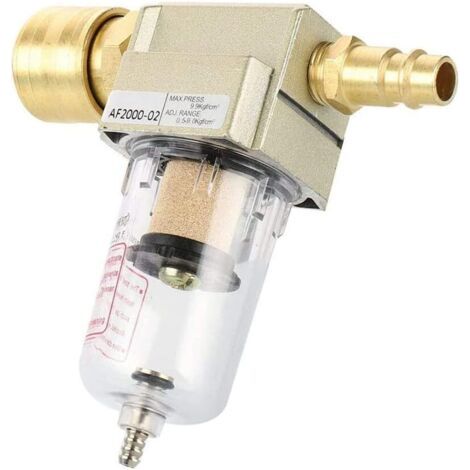 Réducteur de pression séparateur d'eau à air comprimé 1/4, filtre à air comprimé, séparateur d'eau d'huile, pour filtres de compresseur (1/5)