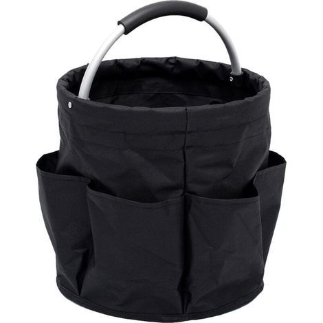 Panier en tissu Oxford - sacs de jardinage imperméables - paniers de rangement ronds pour ranger les fournitures de jardinage, les outils électriques et autres outils d'entretien (1/4)