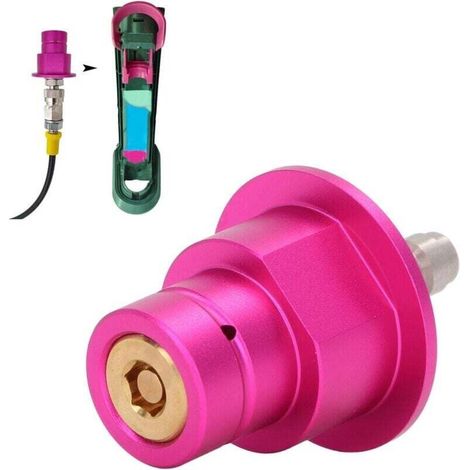 CO2 Quick Adapter, Upgraded Beverage Machine Valve, Universal Quick Connect CO2 Cylinder Filling Accessories, PINK, Compatible with DUO Terra Art MUMU (1/4)