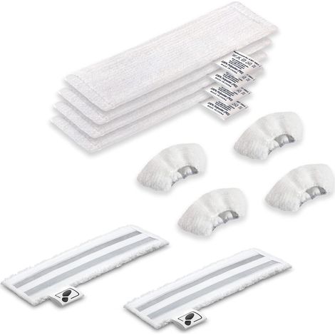 Accessoires Set de Chiffons pour Nettoyeur Vapeur Kärcher Easyfix SC2 SC3 SC4 SC5 Bonnettes Microfibres Nettoyeurs à vapeur (1/5)