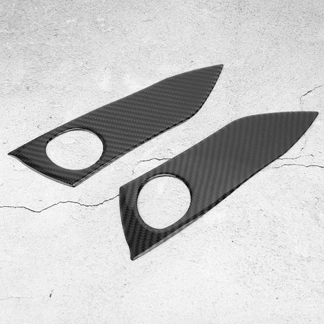 Stück Carbonfaser-Warnlichtschalter-Zierrahmen passend für Toyota RAV4 2006-2012 (1/5)