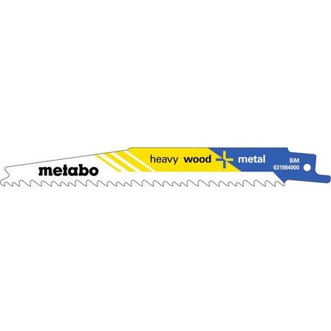 Lames de scie sabre flexibles L.150mm Épaisseur 1,25mm Pas de denture 3,2mm Bi-métal/5-8TPI (1/2)