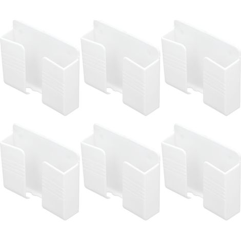 6er-Pack Wandhalterung, universelle Klebe-Handyhalterung mit Ladefunktion für Zuhause, Schlafzimmer, Badezimmer, Weiß (1/5)