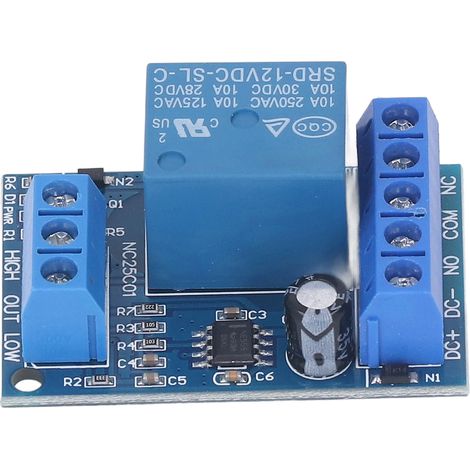 Module de contrôle de niveau d'eau, carte relais de capteur de niveau de liquide automatique 12 V CC pour pompe (1/5)
