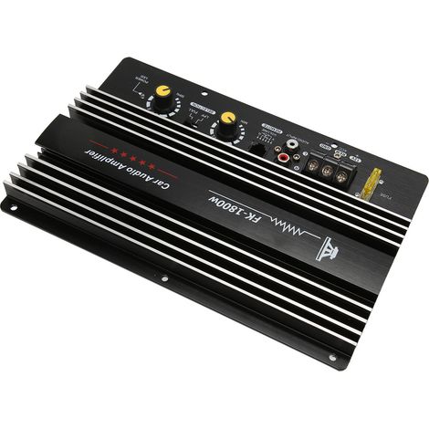 Amplificateur automobile 12V 1800W, autoradio haute puissance avec caisson de basses pour voiture