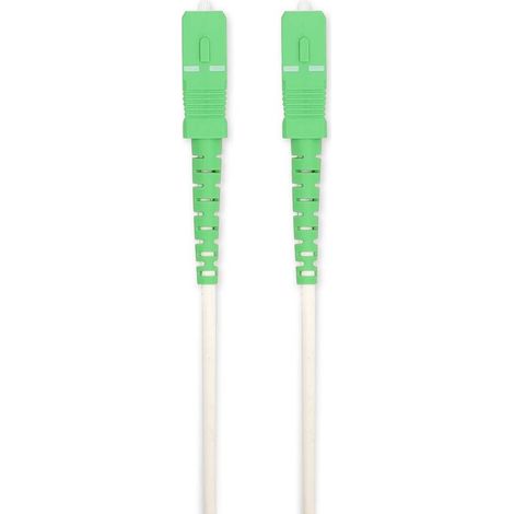 Nedis Glasfaser-Netzwerkkabel / SMF (Single Mode Phase) / SC/APC / SC/APC / 100 Gbps / 6.00 m / Weiss / Kartonverpackung