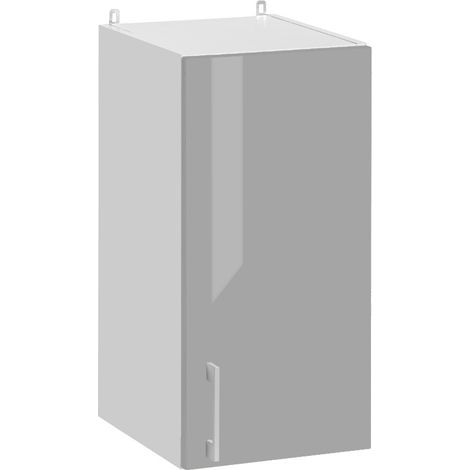 Mobile pensile da cucina Eco Grigio Brillante a 1 anta L 30 cm