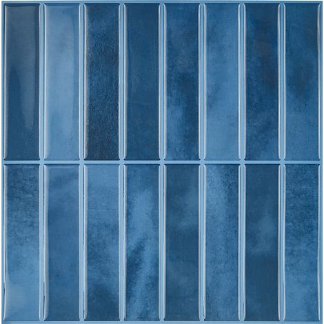 Lot de 5 Carreaux de Crédence 3D Autocollants (25x25 cm) - Panneaux Muraux Imperméables Autoadhésifs pour Cuisine et Salle de Bain, Installation Facile (1/5)