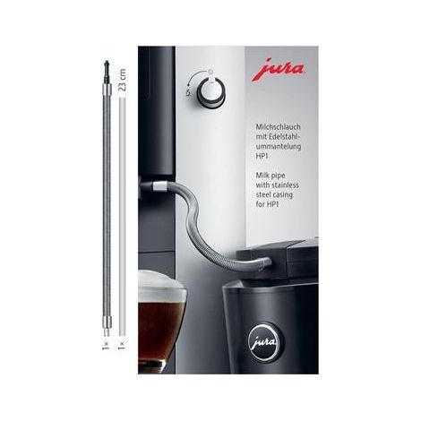 Tubo per latte jura 7610917241125 argento 23 centimetri acciaio inox