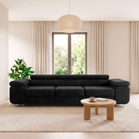 3-Sitzer-Sofa Lyam Schwarz (1/5)
