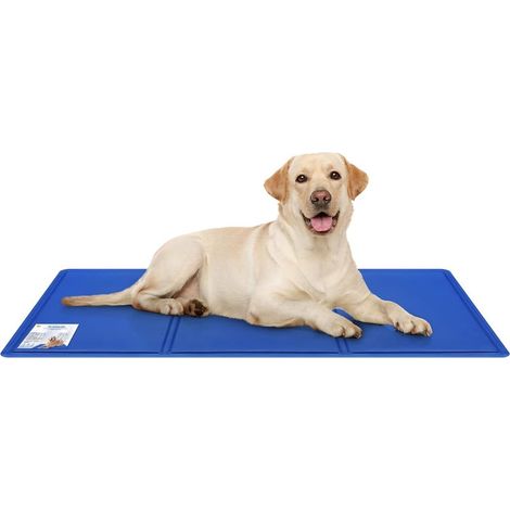 Tapis rafraichissant pour chien 90x50cm – Auto-refroidissant en gel non toxique – Étanche et pliable – Pour grands chiens – Rhafayre (1/5)