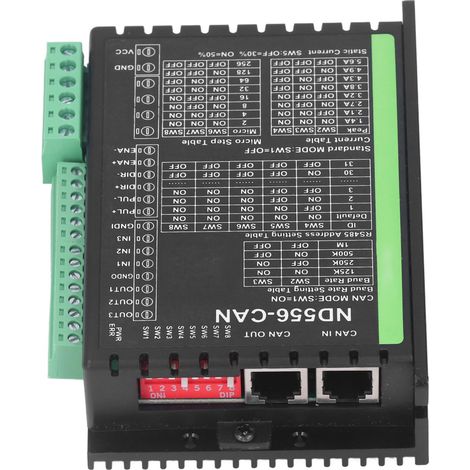 Pilote de moteur pas à pas ND556 pour bus CAN, compatible commande par impulsions, tension d'alimentation 12-48V DC, contrôleur de précision industrielle (1/5)