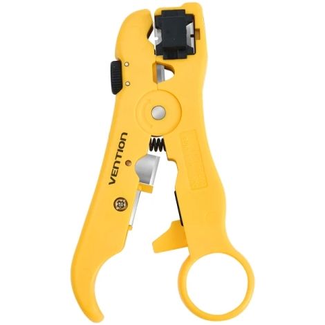 El pelacables coaxial Vention KEBY0 Amarillo es una herramienta versátil y eficiente diseñada para facilitar el trabajo con diferentes tipos de cabl