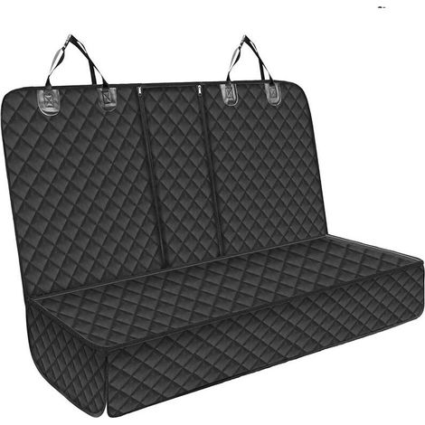 XEPHO Housse de Protection pour Siège Arrière de Voiture Noir pour Chien, Animal de Compagnie, Enfant, Passagers de Taxi Protège des Rayures, Imperméable Taille Universelle