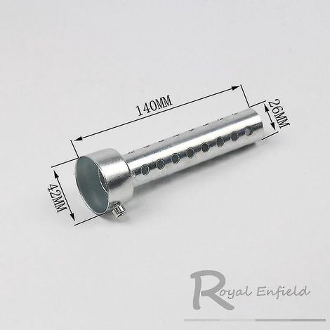 Silencieux d'échappement universel pour moto, 35 mm, 42 mm, 45 mm, 48 mm, 60 mm, en acier inoxydable, 42 x 140 mm (1/4)