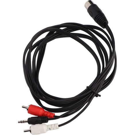 Câble adaptateur audio DIN 5 broches vers Jack 3.5mm et RCA, connexion universelle (1/5)
