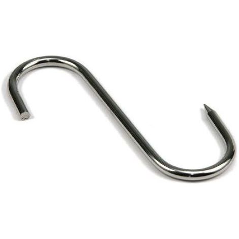 Gancio fisso da macellaio in acciaio inox 10pz. mm.4x100 - Salone