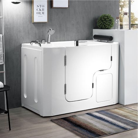 Vasca da bagno per anziani 130x90 porta con apertura esterna a sinistra (1/5)