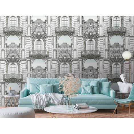 A.S. Creation Fototapete Livingwalls The Wall II 393111 Ein Motiv pro Rolle 2.80 x 1.59 m Architektur Weiß (1/3)