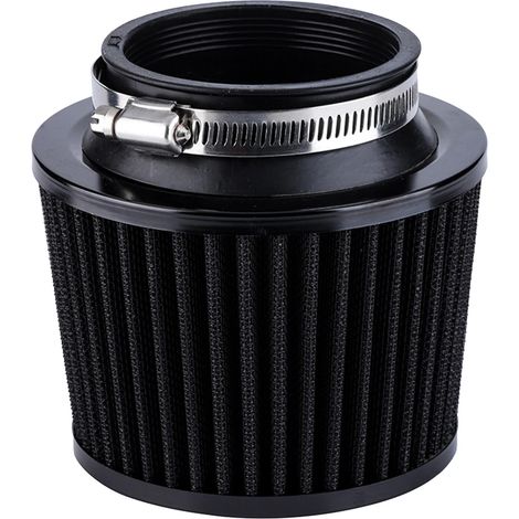 Filtro de aire negro de 70 mm, filtro de aire de alto rendimiento para coches y motocicletas. (1/5)